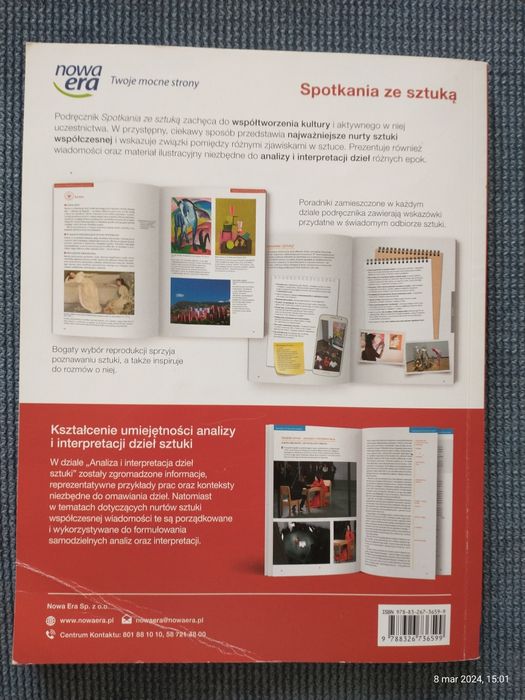 Sprzedam podręcznik do plastyki " Spotkania ze sztuką"