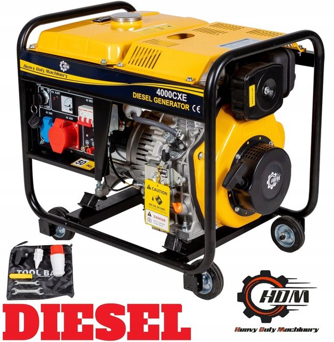 Agregat Prądotwórczy Generator Hdm 4000 Diesel Roz