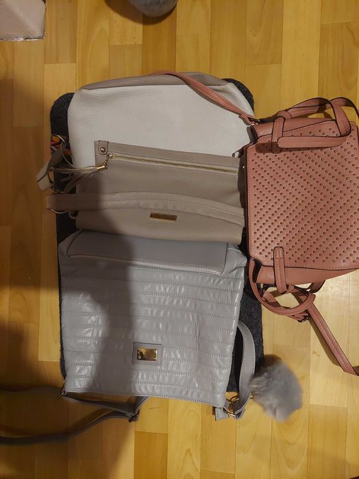 Zestaw torebek damskie  duże i mała pin rossmann