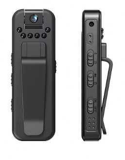 Mini body kamera - ukryta kamera - na ubranie - noktowizor