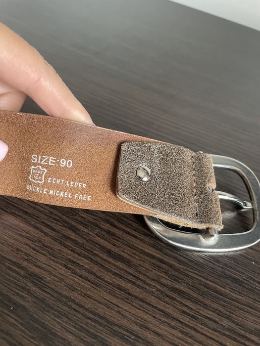 Шкіряний жіночий ремінь, 90