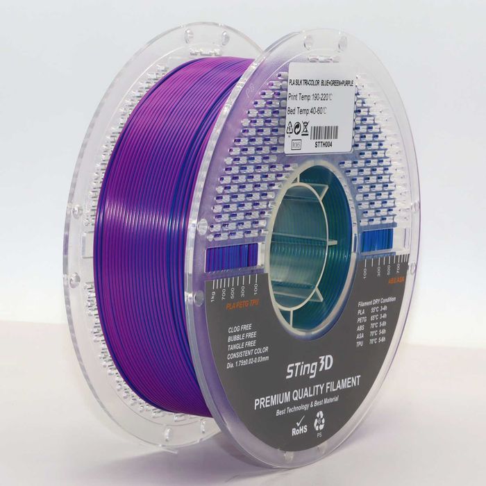 PLA Silk Tri-Color Sting 3D