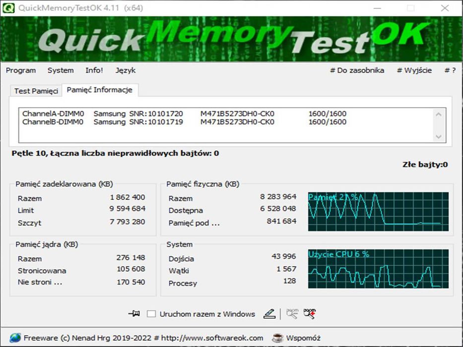 DDR3 8GB Samsung 12800