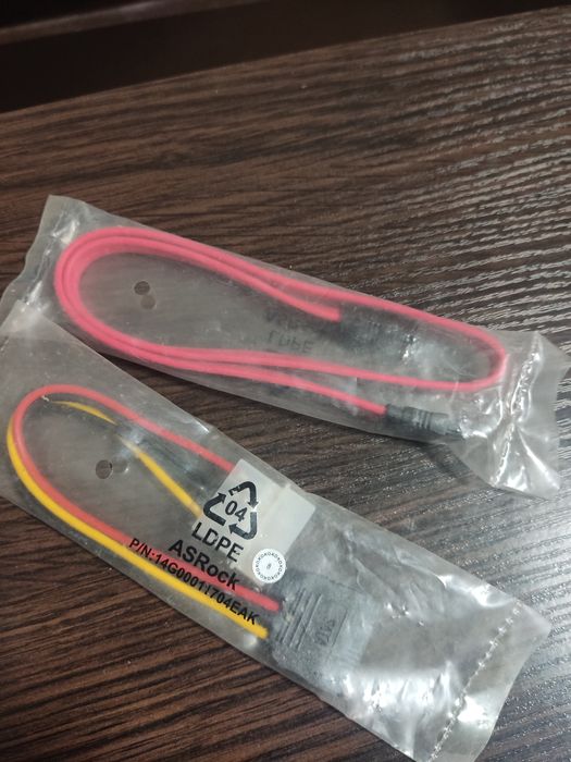 Кабель SATA-DATA для HDD, 40 см прямий,+Кабель живлення Atcom SATA