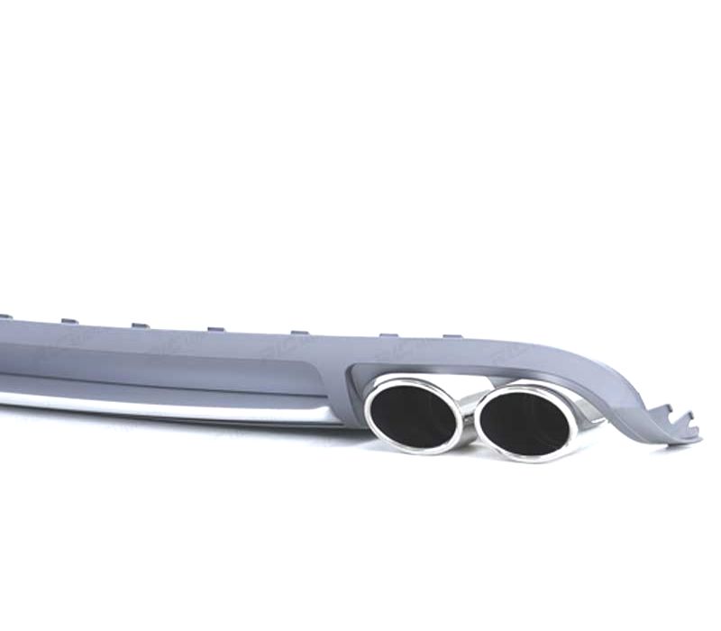 DIFUSOR AUDI A4 B8 07-11 LOOK S4 + PONTEIRAS ESCAPE CROMADO