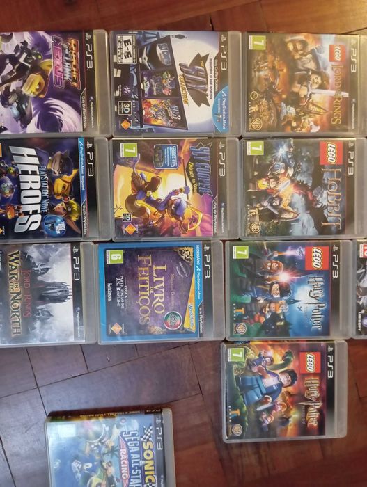 Jogos PS3 - Vendidos individualmente (Preço indicativo da média)