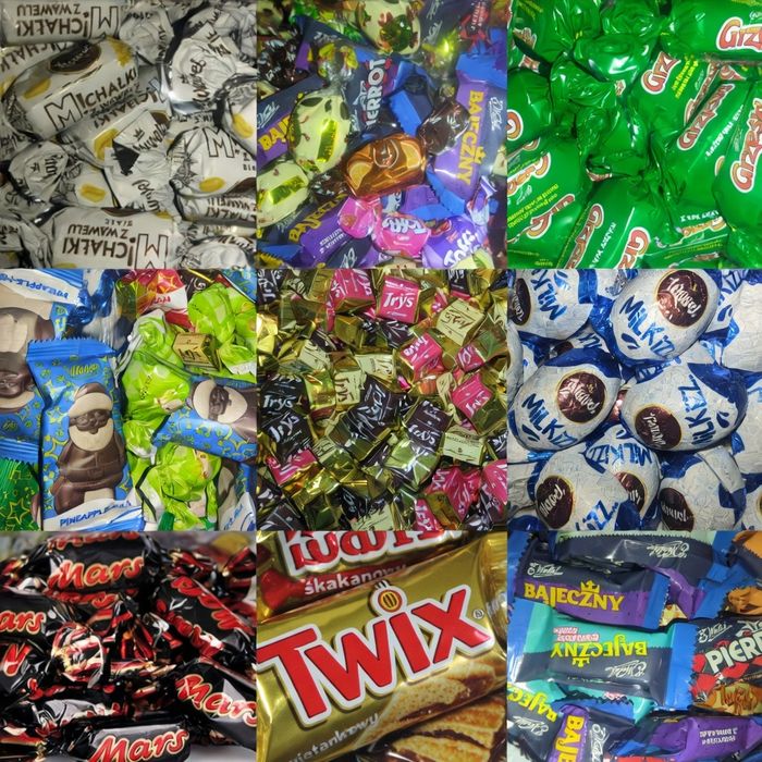 Cukierki batoniki mix 23kg Halloween