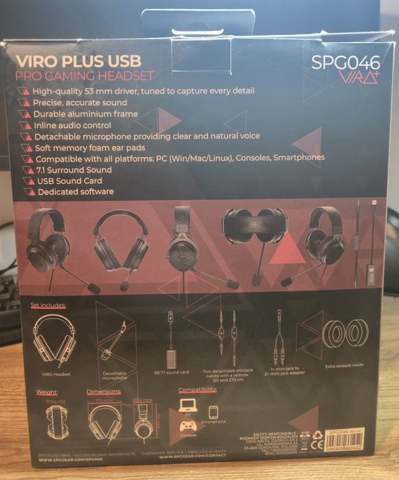 Słuchawki Viro Plus USB