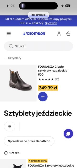 Sztyblety, buty do jazdy konnej ocieplane r. 38