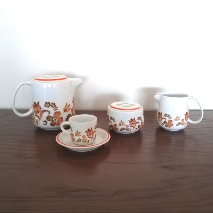 Serviço de café vintage dos anos 70 Spal