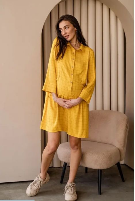 Сукня для вагітних плаття для годування туніка з кишеньками