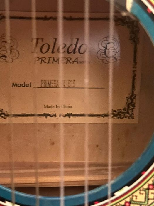 Guitarra clássica  azul