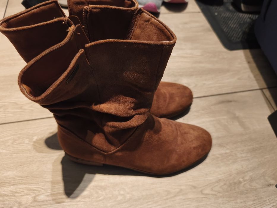 Botki brązowe 39 jak nowe