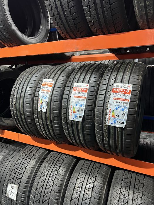 25рік,Нові,Шини,Резина,Комплект,Літо 225/45 ZR17 91W Kumho Ecsta HS51