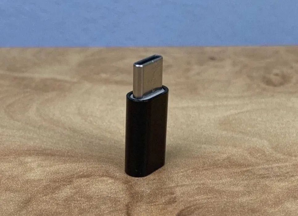 Adaptador micro-USB para cabo USB-C (novo)