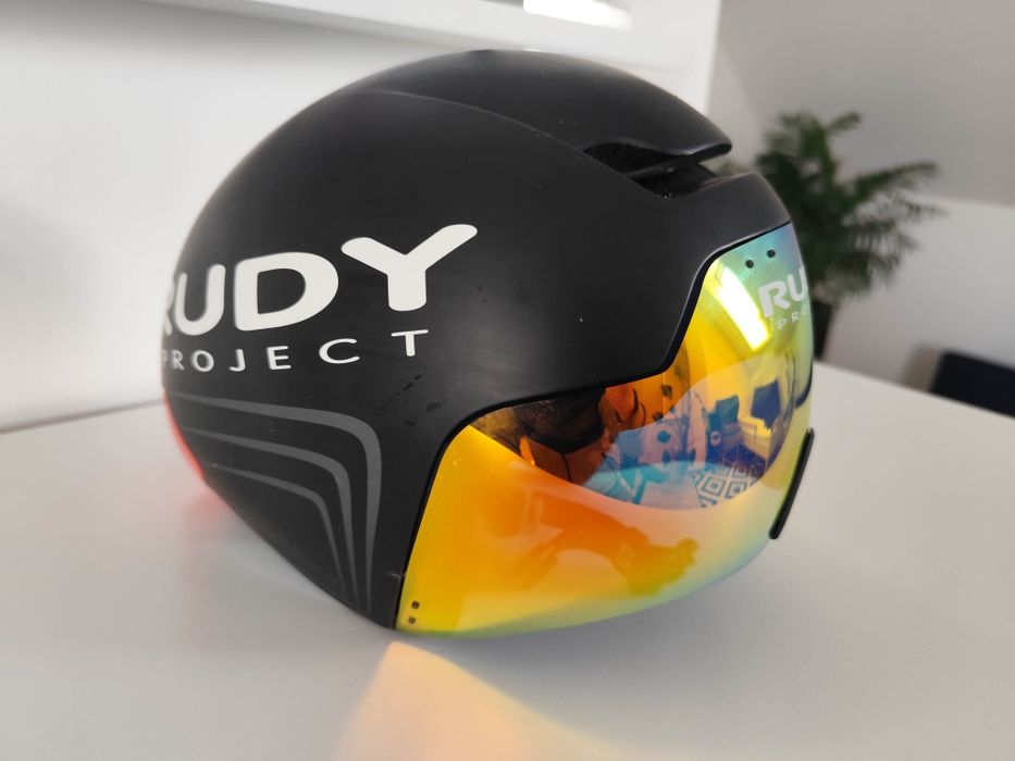Kask rowerowy czasowy aero Rudy Project The Wing S/M + 2 szybki