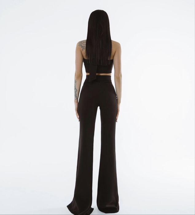 Брюки клеш, брюки с разрезом, штаны