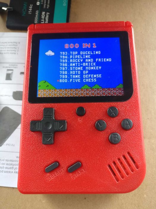 Игровая приставка портативная консоль с джойстиком dendy 8 бит 800 игр