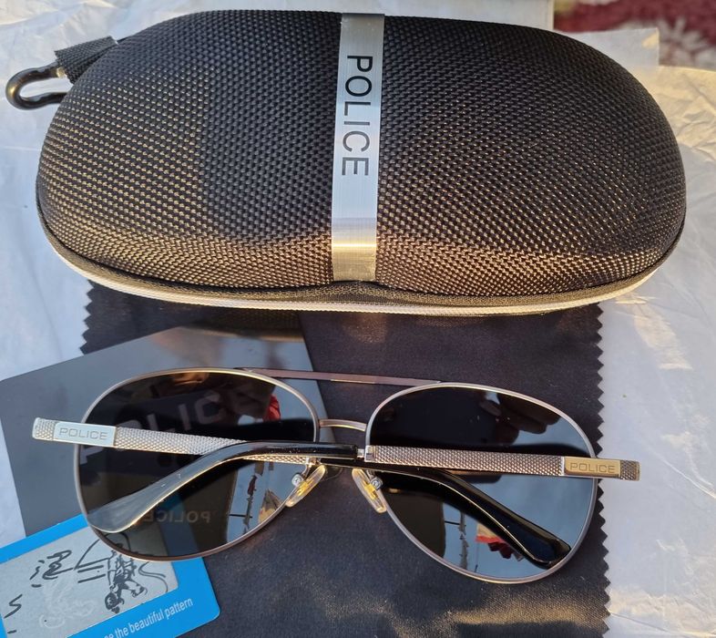 Óculos de sol Police polarizados haste metal várias cores - NOVOS