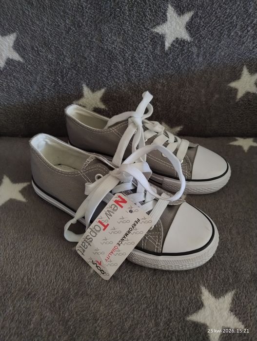 Szare trampki tenisówki Vico 33 nowe