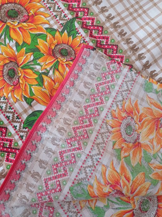 Lniany obrus+6 serwetek 100 %len