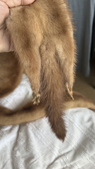 Estolas vintage em pele de Marta/Vison-par raro e autentico