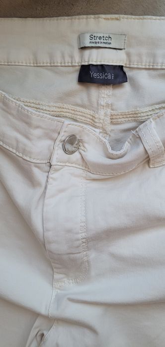 C&A Jessica Samira Stretch beżowe spodnie damskie 42 XL
