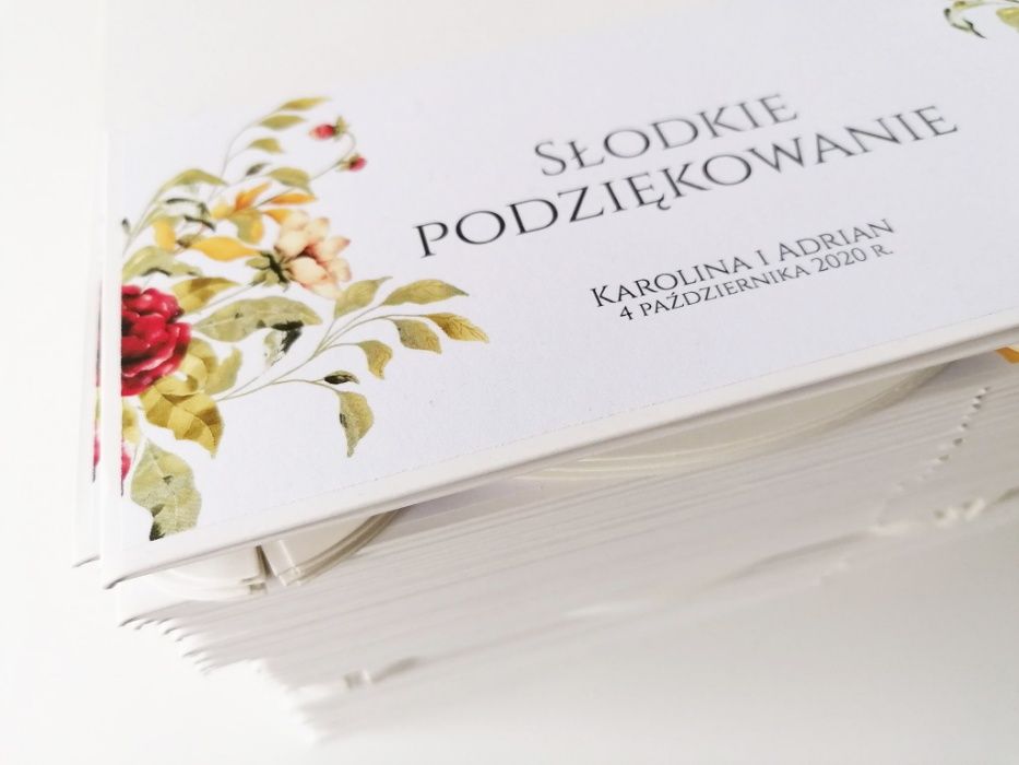 Pudełka na ciasto weselne ZŁOTA JESIEŃ