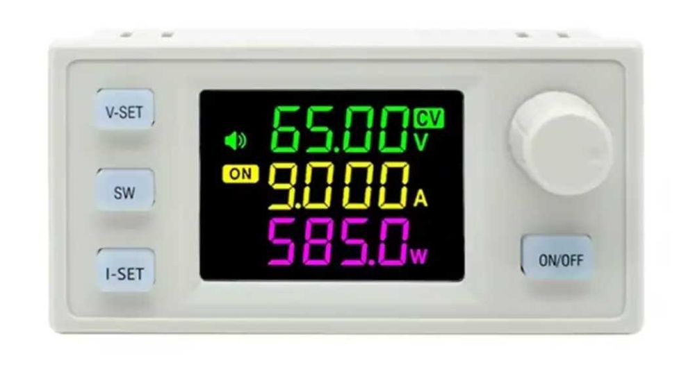 Блок живлення XY6509X  0–65V 9A 585W з дисплеєм, MPPT та захистом