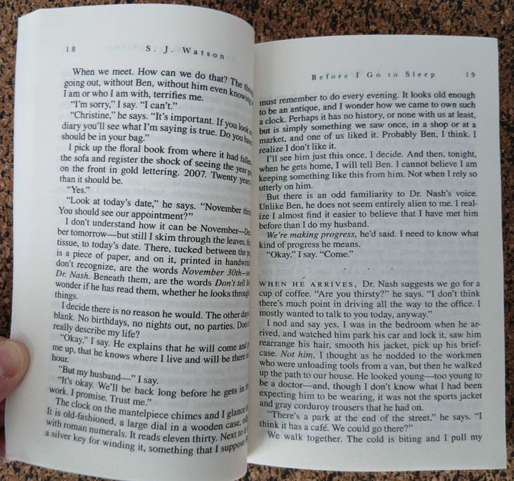 Livro - Before I Go To Sleep (S. J. Watson)