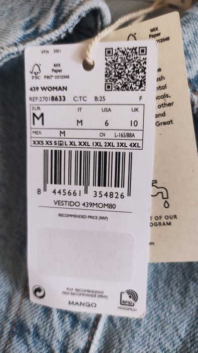 Платье  джинсовое Mango