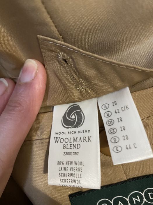 Płaszcz wełna C&A camel rozm L/XL