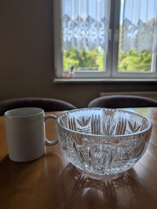 Kryształowa misa PRL stara