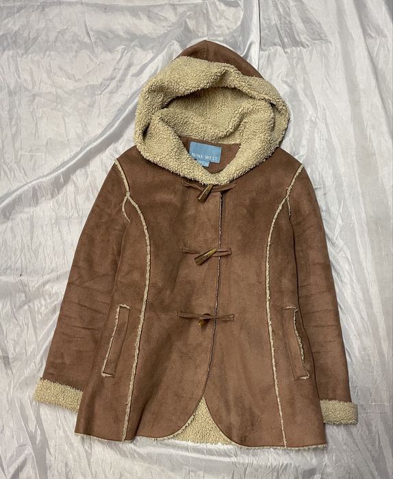 NINE WEST kożuszek z kapturem 38 M  na kołki