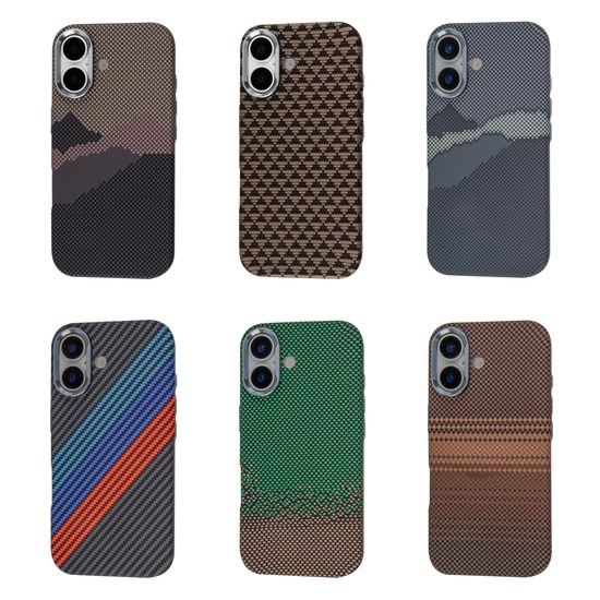 Карбоновий чохол на iphone 16/ 17 MagSafe Fibra. Чехол айфон 16/ 17