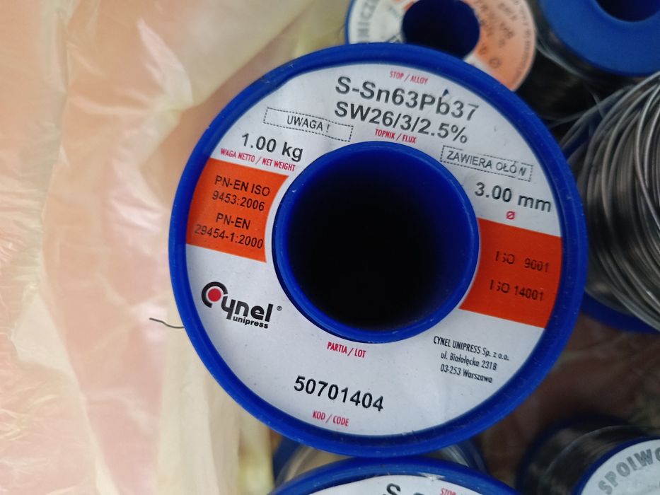 Припій припой з флюсом Sn60Pb40 0.25мм 0.3mm 0.7mm 1mm 1.5мм 3mm