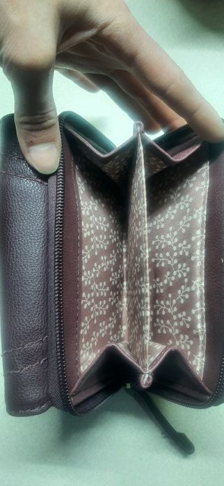 Portfel damski bordowy