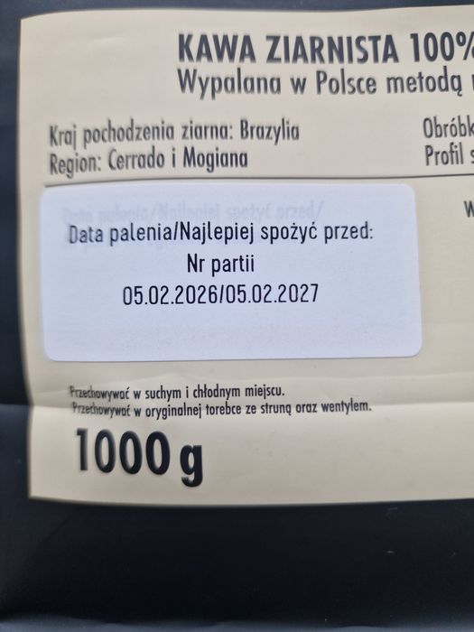 Kawa ziarnista 100% Arabika