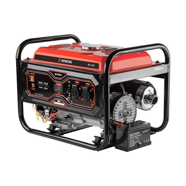 Генератор бензиновый, 2,8/3,0 кВт, 230 В, бак 15 л, електро/ручной ста