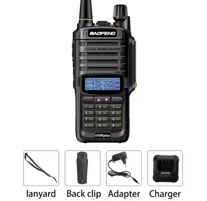 Радіостанція IP67 Baofeng UV-9R +  UHF VHF FM міцний корпус MIL Нова