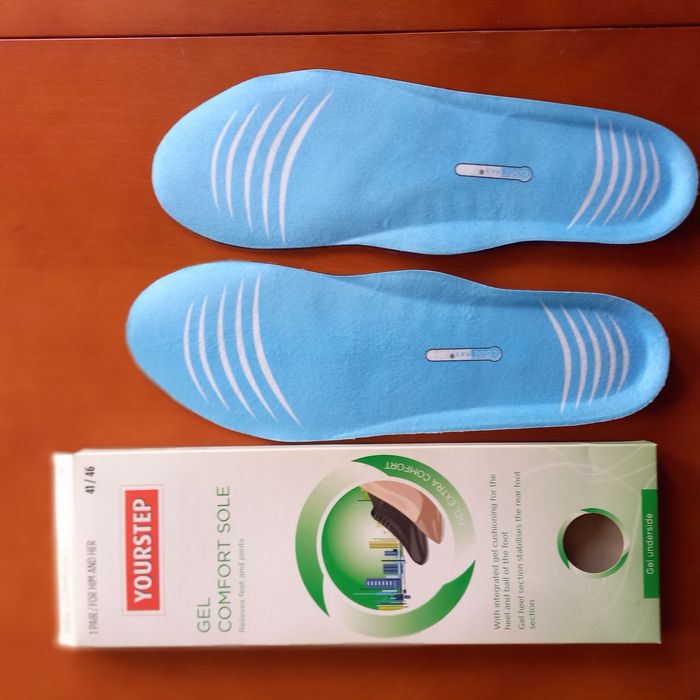 Wkładki do butów skórzane i silikonowe nowe