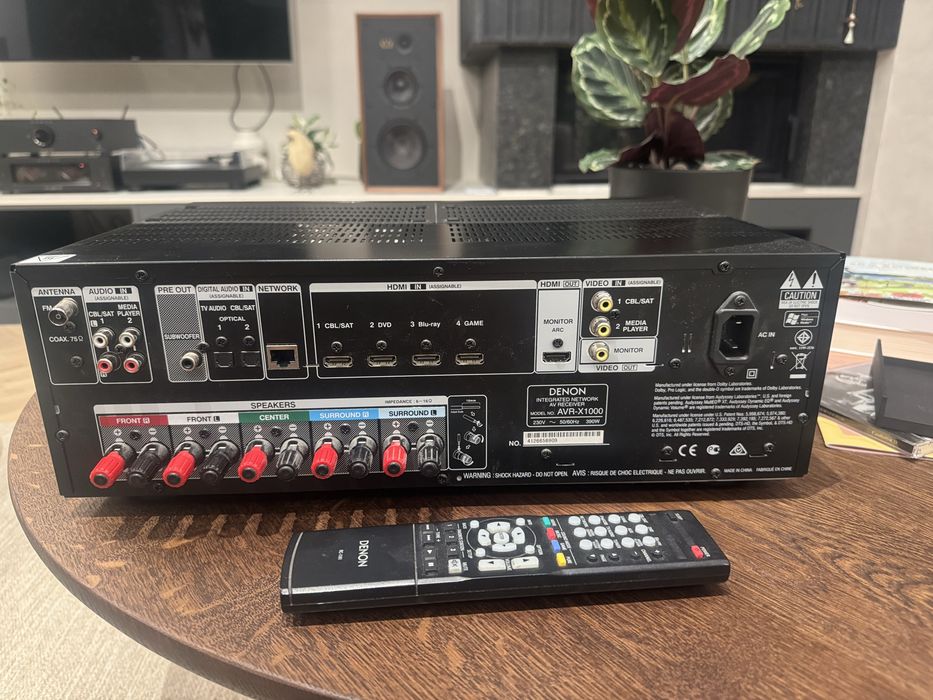 Amplituner AV Denon AVR-X1000 stan idealny