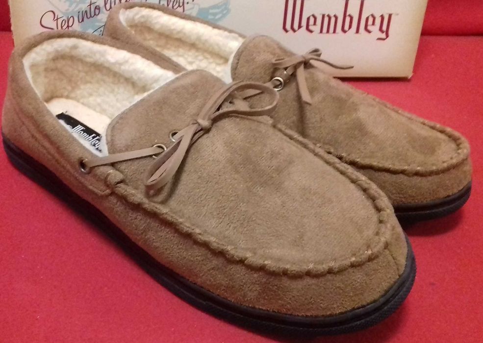 Męskie kapcie zamsz