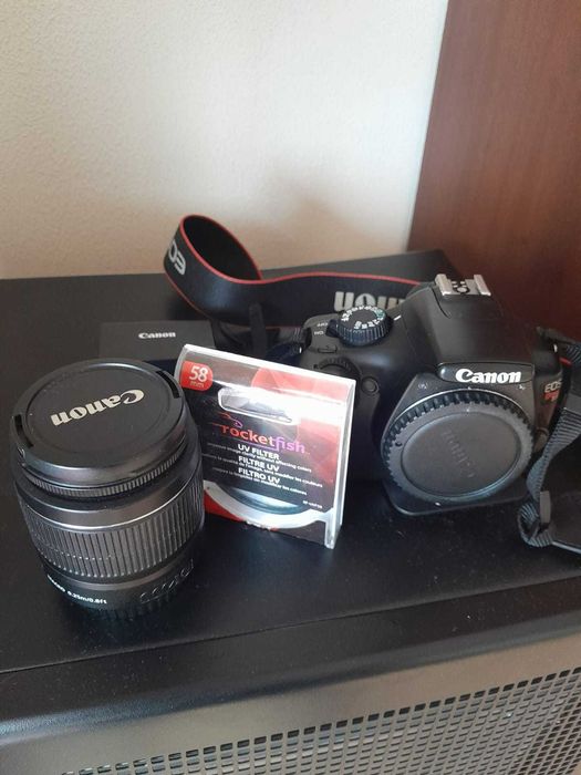 Câmera Canon EOS Rebel T3 + Objetiva 18-55mm EF-S + Rocketfish 58mm