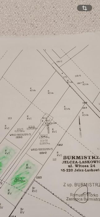 Sprzedam działkę o powierzchni 1997 m²