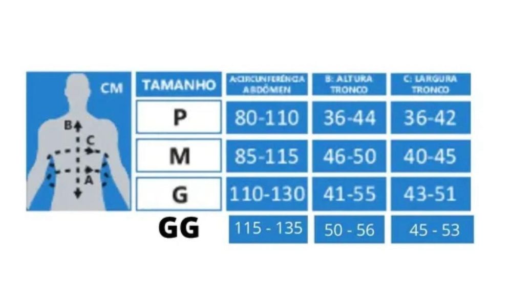Colete imobilizador Ortopédico
