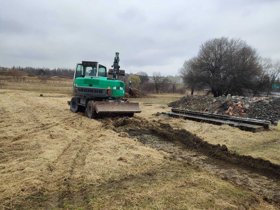 Prace ziemne koparka 5t