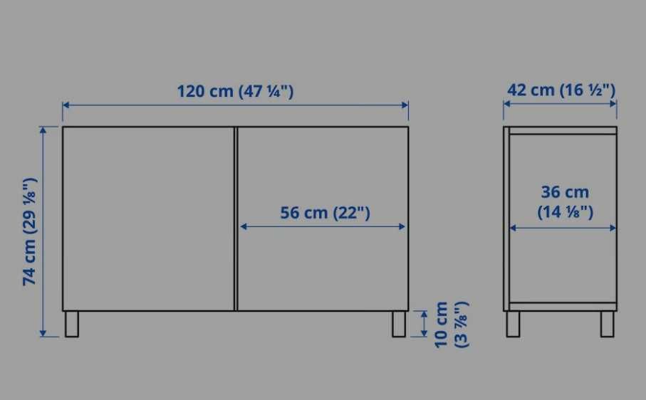 Aparador IKEA em madeira cor nogueira