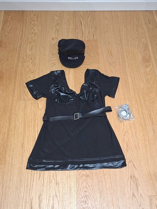 Strój policjantki dla osoby dorosłej, rozm. 2XL, karnawał, policja