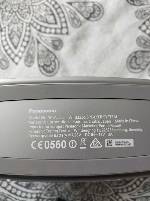 Беспроводная колонка Panasonic SC-ALL05: 2 060 грн. - Портативная